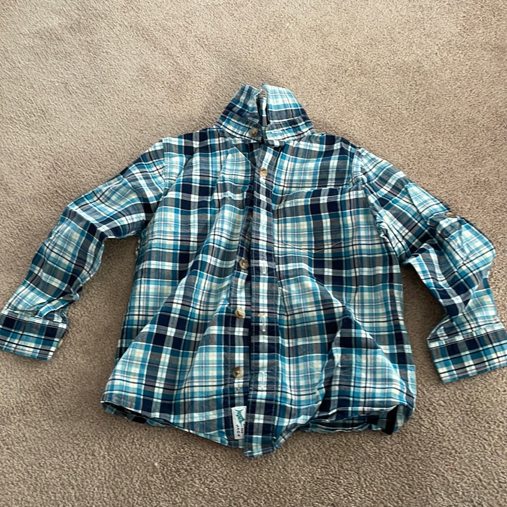 Blue Plaid button up